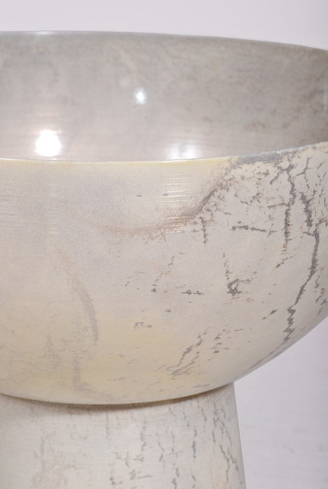 8.5" X 6.5" Isabella Compote Off White