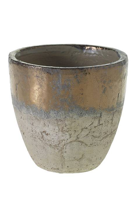 7" X 6.75" Muriel Pot Bronze