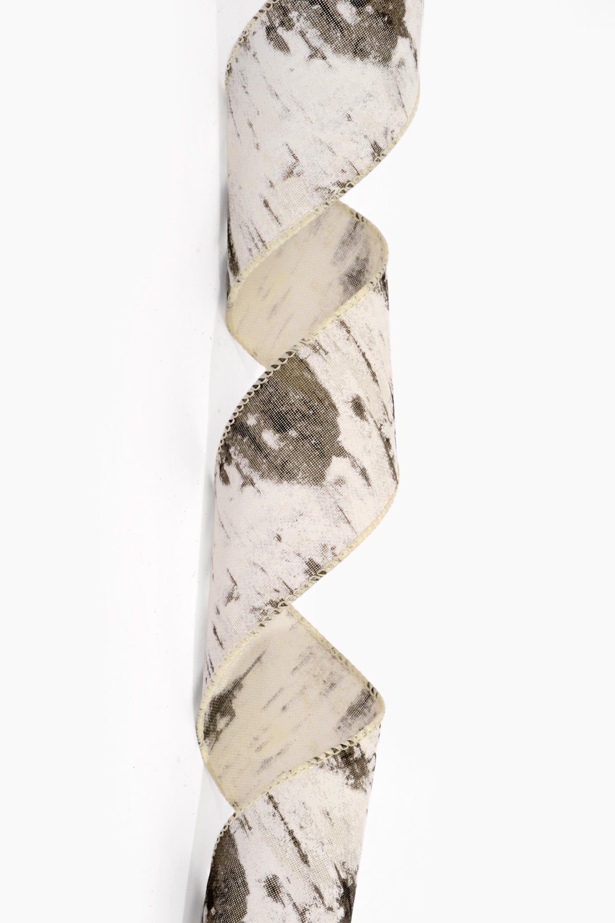 2.5" X 10Yds Wired Birch Tree Canvas Ribbon