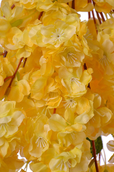 39.5" Cherry Blossom Bush Yellow