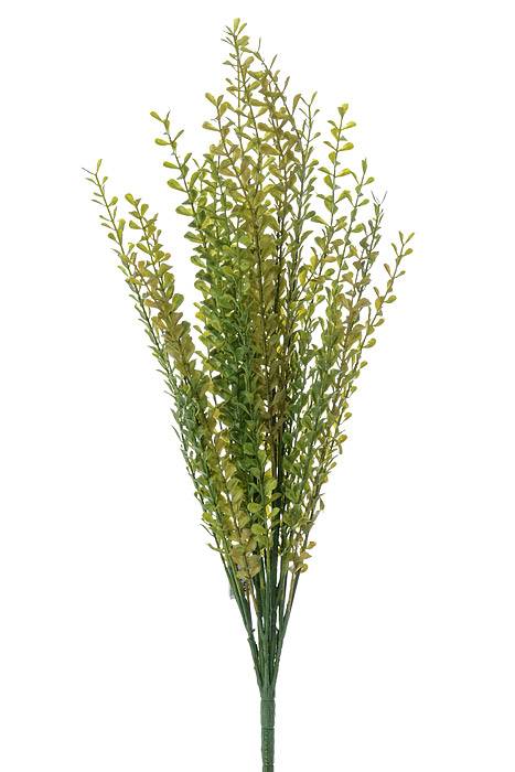 22" Mini Leaves Bush Green