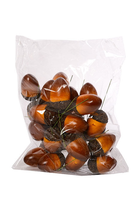 2.5" Artificial Acorn Pick Brown Pkg/30