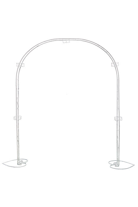85" Double Tube Wedding Arch (White)