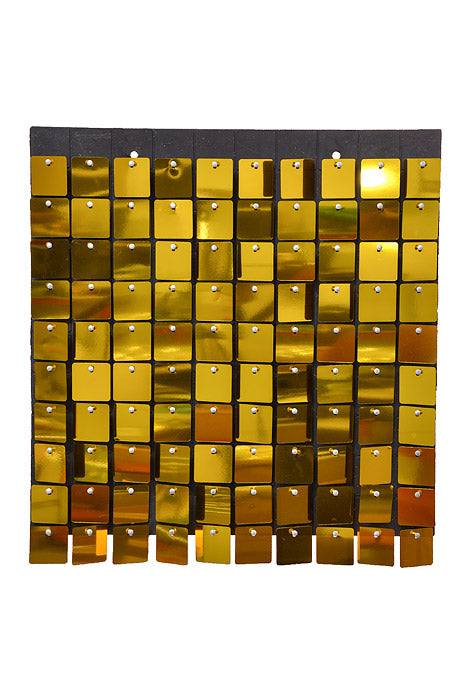 12" X 12" Foil Wall Mat Gold