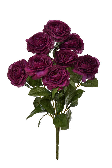 19" Silk Camellia Bush Boysenberry