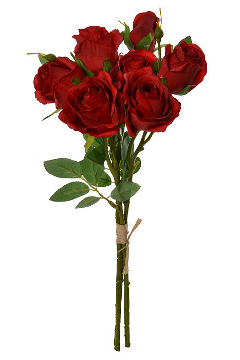 17.5" Rose Bouquet Red