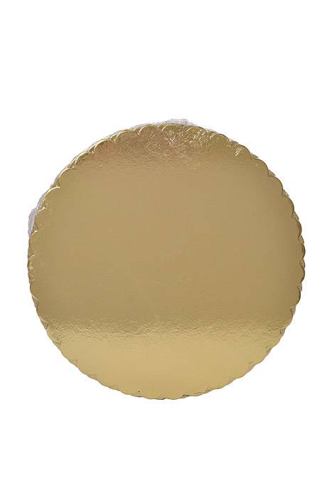 14" Foil Covered Cake Board Gold Pkg/10