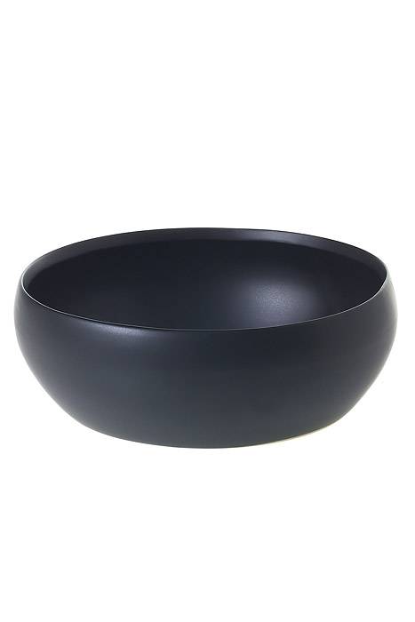 10" X 3.5" Simply Low Bowl Black