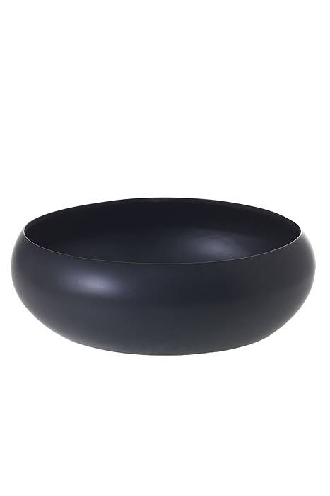 12" X 4.5" Simply Low Bowl Black