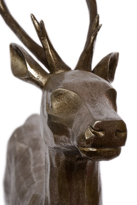 28.4" X 20.5" Reindeer Antique Silver