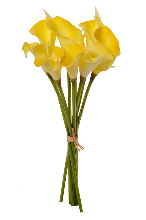 14" Calla Lily Bundle Yellow