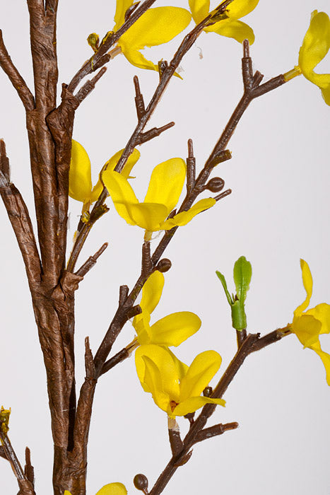 48" Artificial Forsythia Spray Yellow