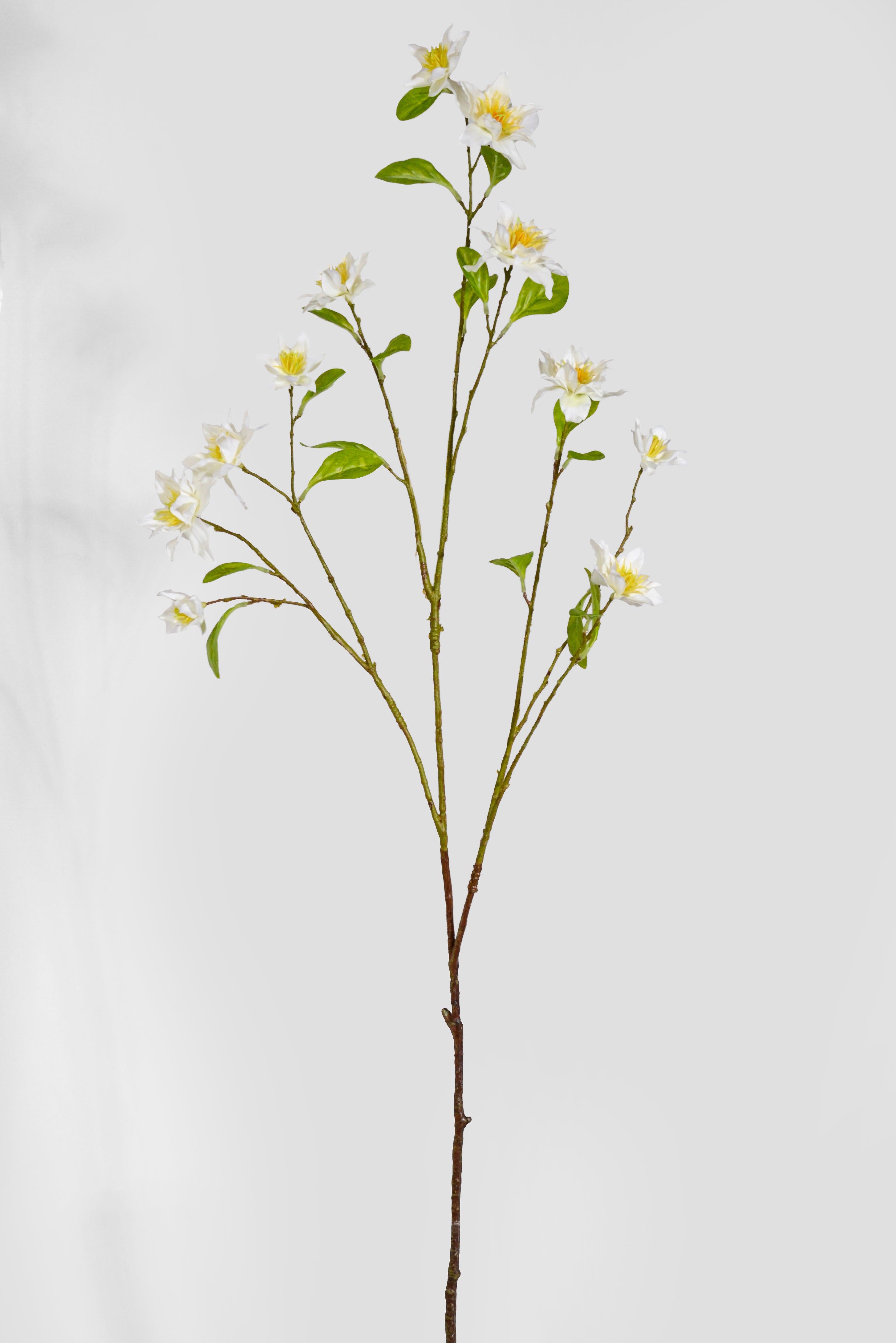 42.5" Silk Clematis Spray White