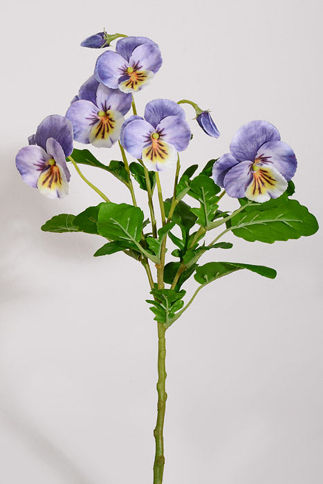 15" Silk Pansy Spray Amethyst