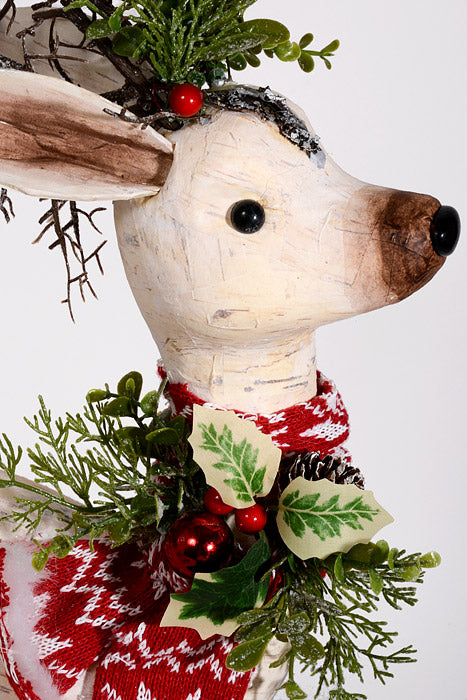 6"X 20" Deer Cream/White