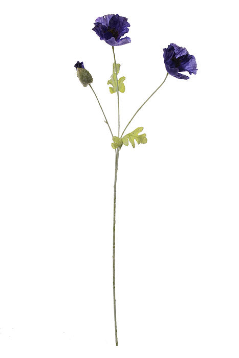 28.5" Poppy Spray Purple