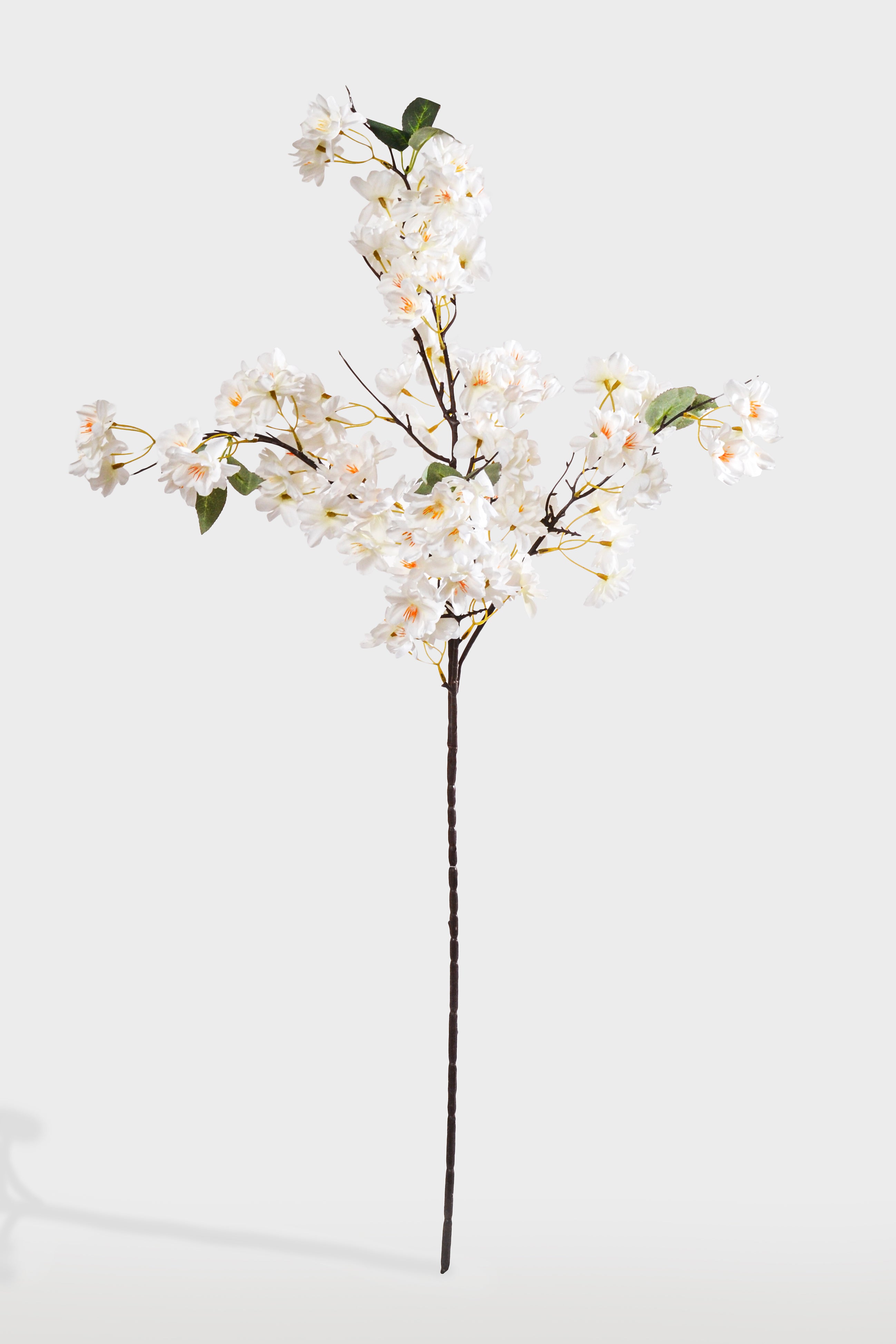 36" Silk Cherry Blossom Spray White