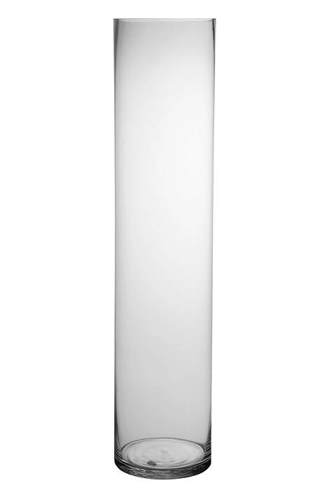 5.75" X 26" Cylinder Glass Vase Clear