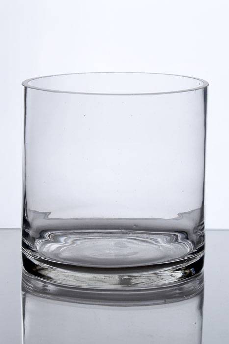 7" X 7" Cylinder Glass Vase Clear
