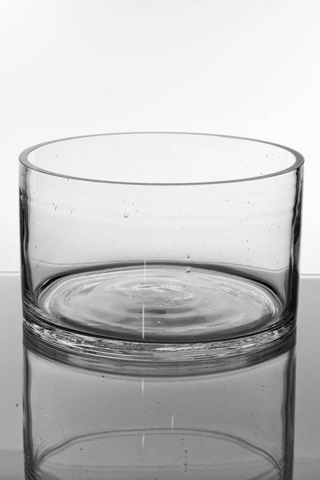 10" X 6" Cylinder Glass Vase Clear