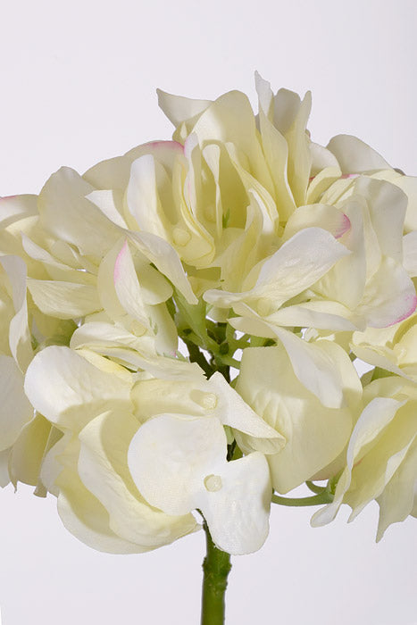 19" Silk Hydrangea Stem Cream