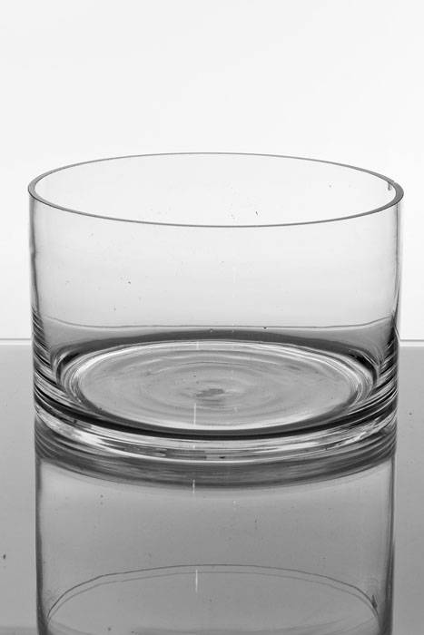 8" X 5" Cylinder Glass Vase Clear