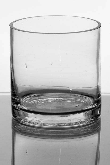 5" X 5" Cylinder Glass Vase Clear