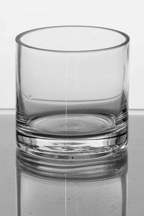 3" X 3" Cylinder Glass Vase Clear