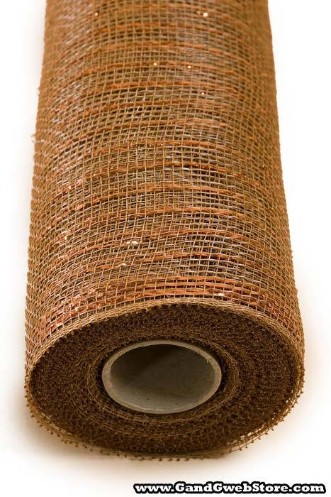 21" X 10yds Metallic Mesh Brown/bronze