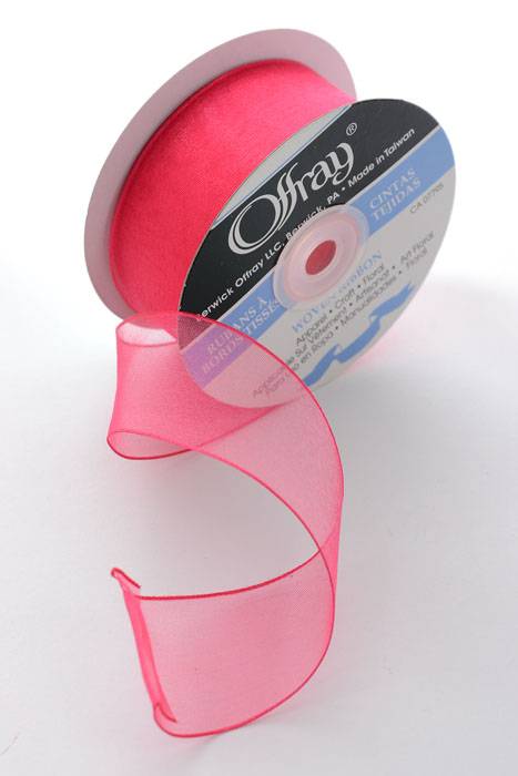 1.5" X 25yds Encore Wired Ribbon Fuchsia