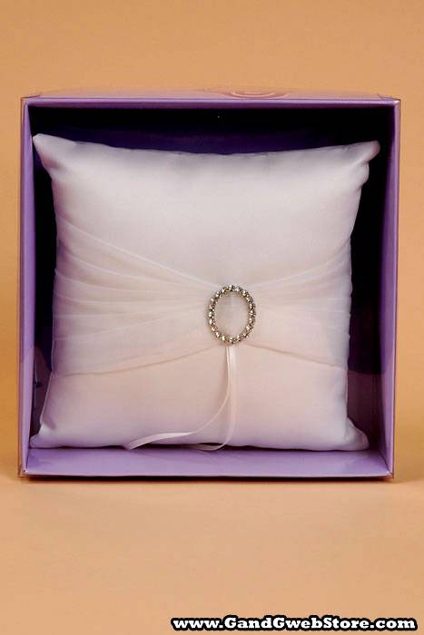 Wedding Pillow W/ Romance Ring Ivory