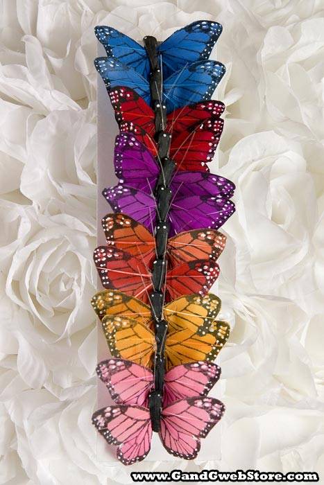 2" Butterfly Assorted Pkg/12