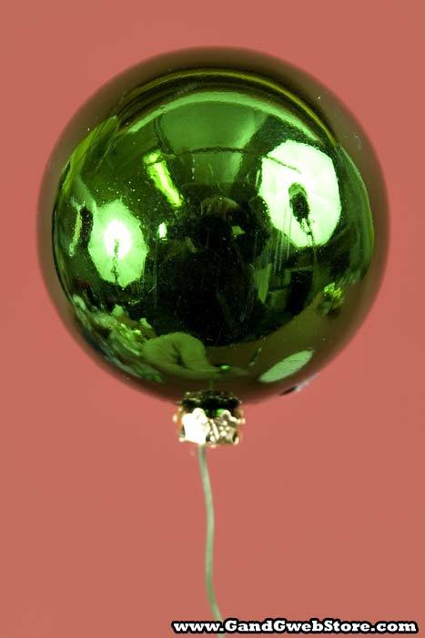 60mm Vp Shinny Stem Ball Green Pkg/6