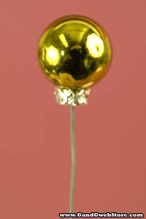 30mm Vp Shiny Stemball Sage Pkg/12