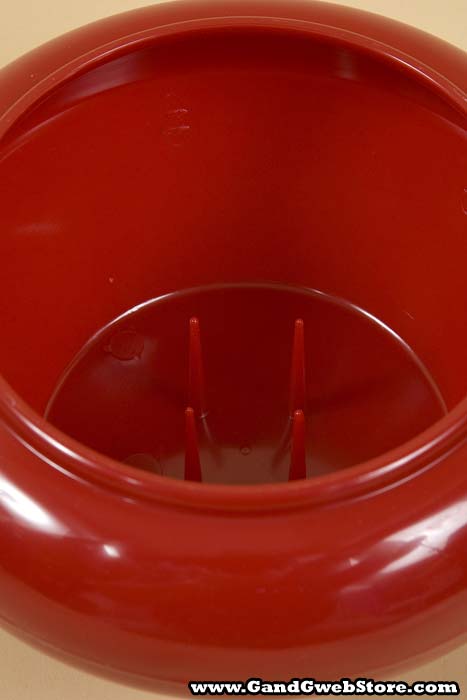 7.25" Potpourri Bowl Red Pkg\6