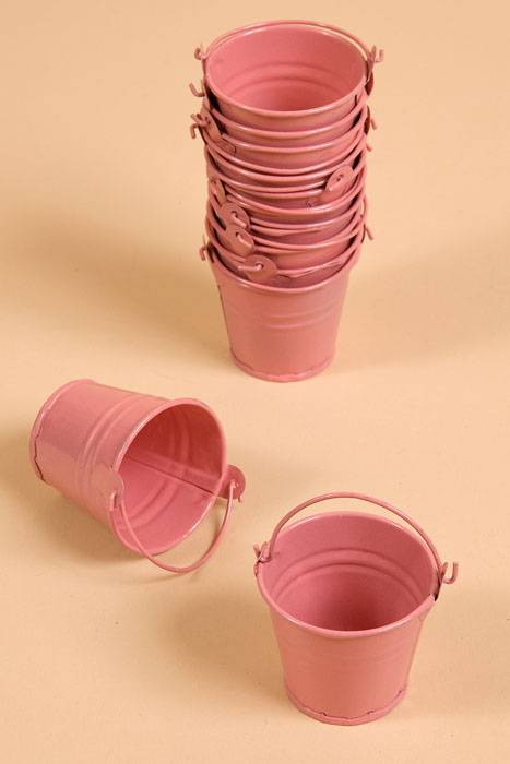 2.25" Favor Bucket Pink Pkg/12