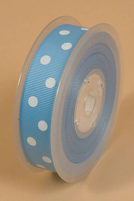 7/8" X 17yds Grosgrain Light Blue Mist