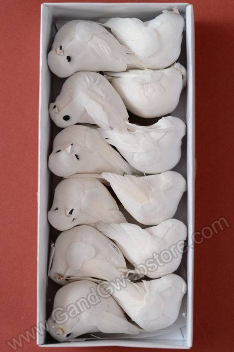 3" Bird White Pkg/12