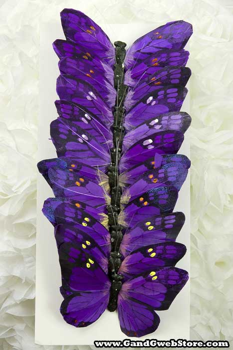 5" Butterfly Purple Pkg/12
