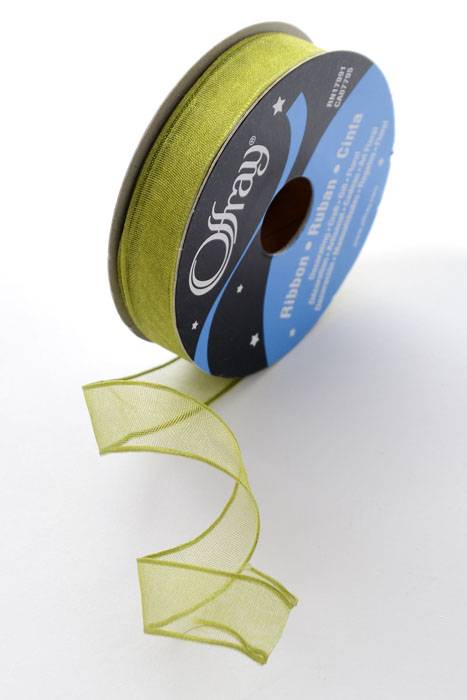 5/8" X 25yds Encore Wired Ribbon Basil