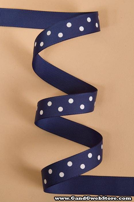 5/8" X 17yds Grosgrain Light Navy