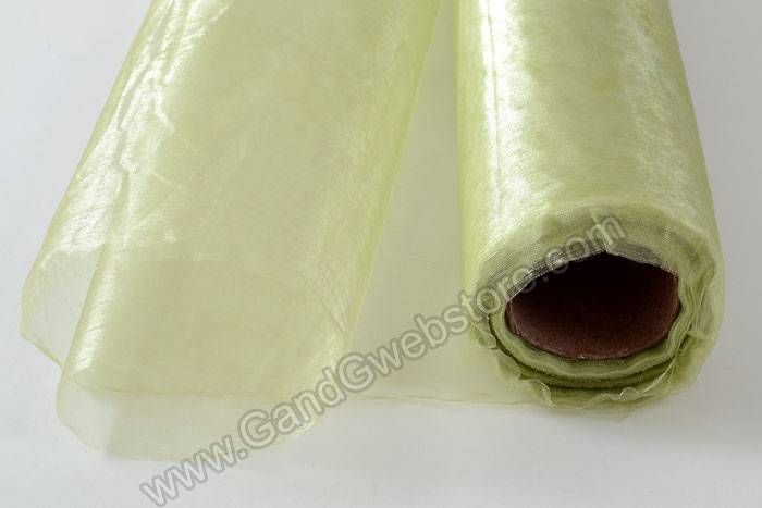 14" X 25yds Organza Spring Moss