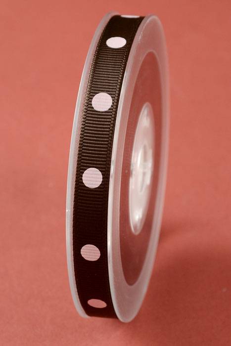 3/8" X 17yds Grosgrain Brown