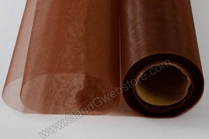 14" X 25yds Organza Dark Brown