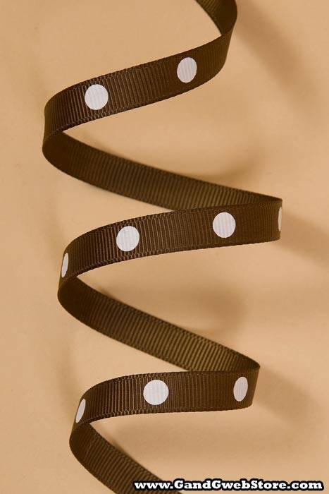 3/8" X 17yds Grosgrain Turftan/powder Pink