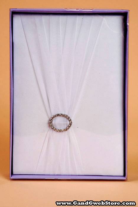 Guest Book W/ Romance Ring White