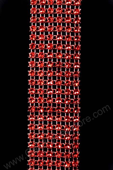 1.5" X 5yds Diamond Wrap Red