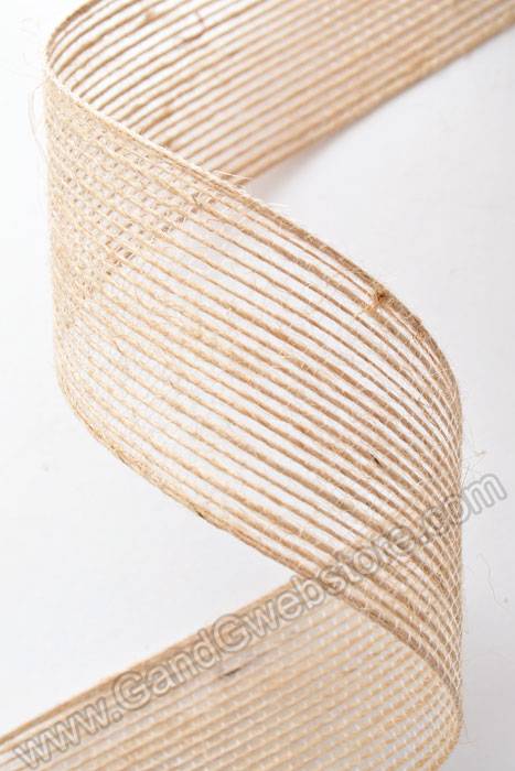 1.5" X 10yds Jute Ribbon Natural