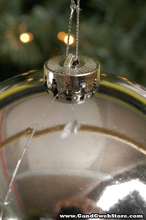 150mm Shiny Plastic Ball Silver