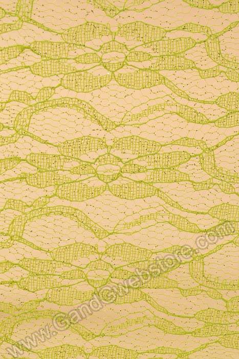 6" X 10yds Sparkle Lace Apple Green